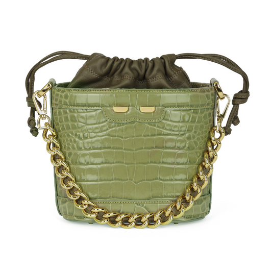 Byrd Bucket in Ranger Grey Croc