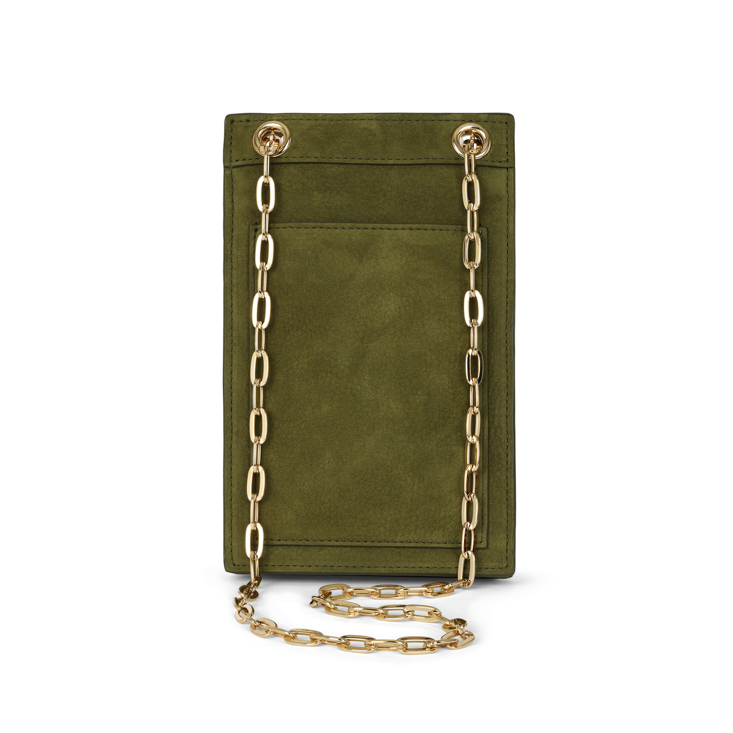 Catherine Cellphone Pouch in Olive Nubuck