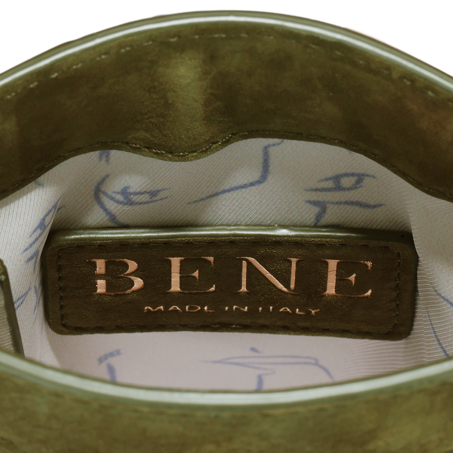 Catherine Cellphone Pouch in Olive Nubuck