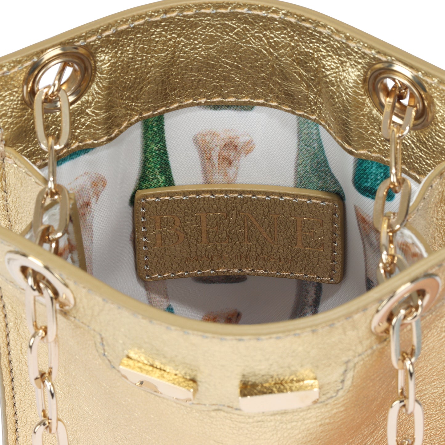 Catherine Cellphone Pouch in Metallic Mint