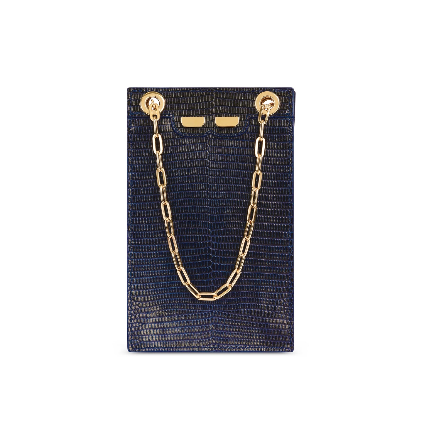 Catherine Cellphone Pouch in Navy Lizard