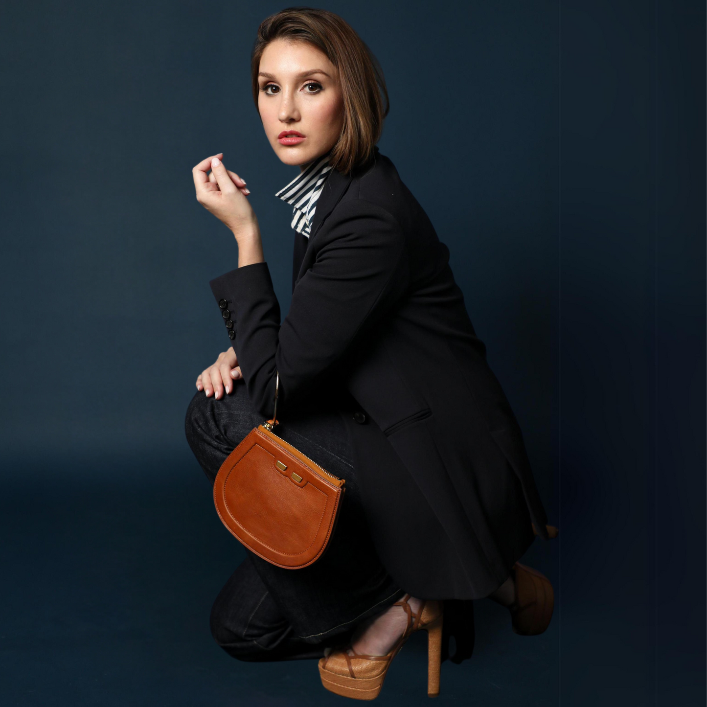 Ellie Bangle in Metallic Midnight