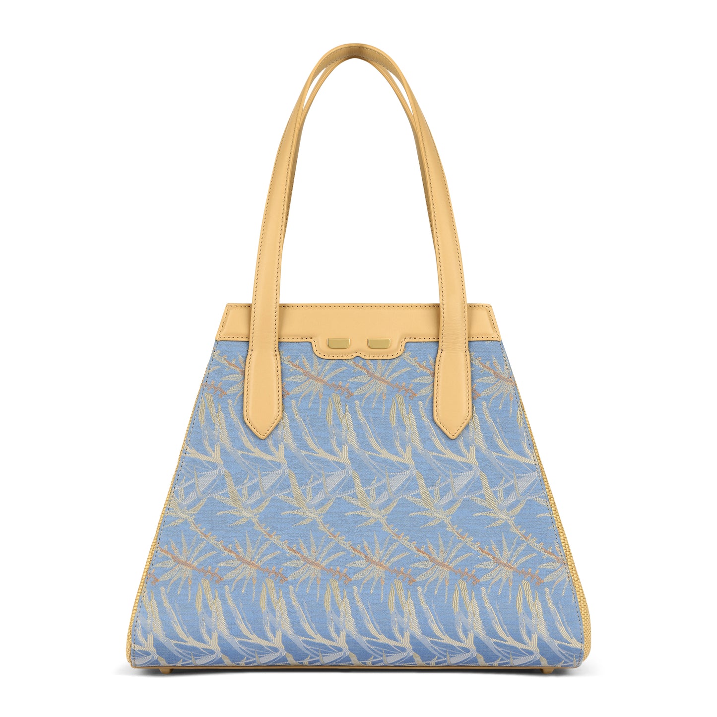 The Cortney Bishop x BENE Page Tote in Cornflower Palm and Raffia ** Pre Order** 1-2 weeks