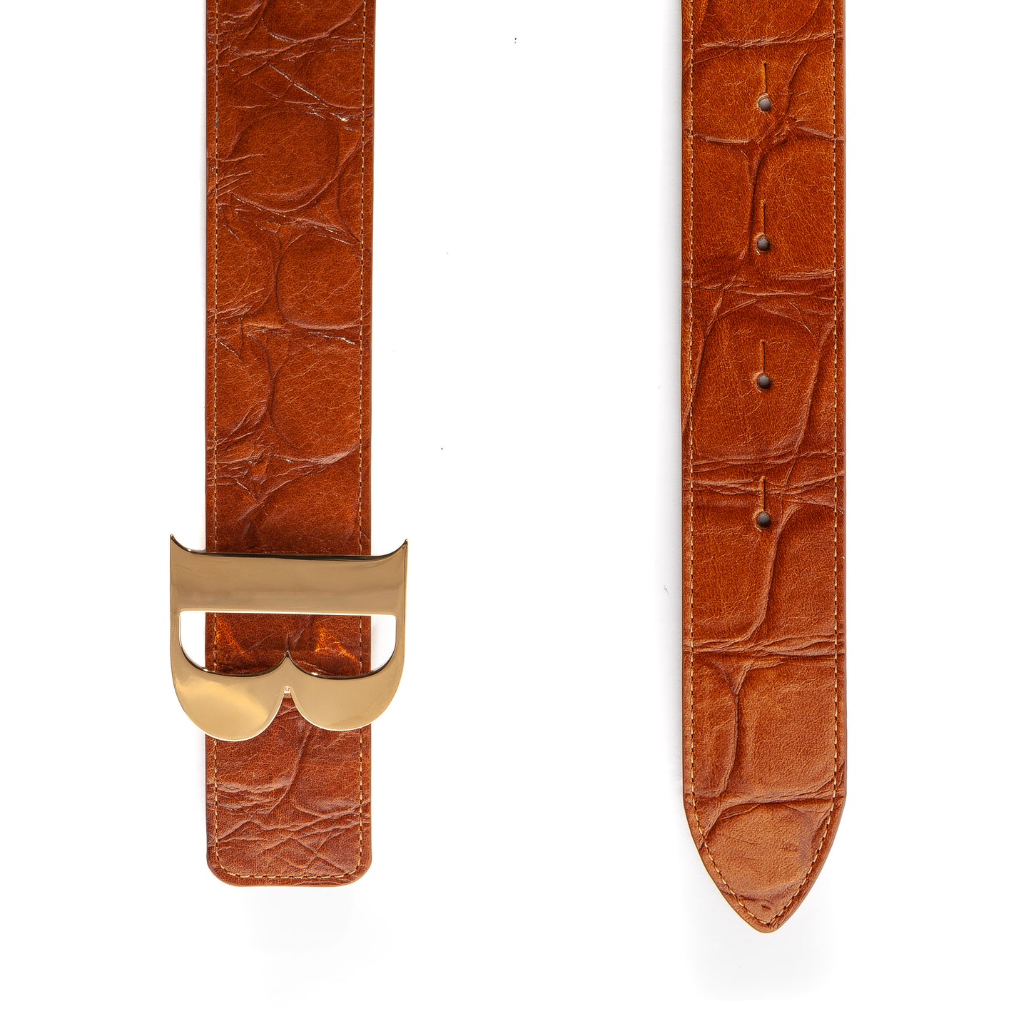 Leather Belt in Buffalo XL Gator