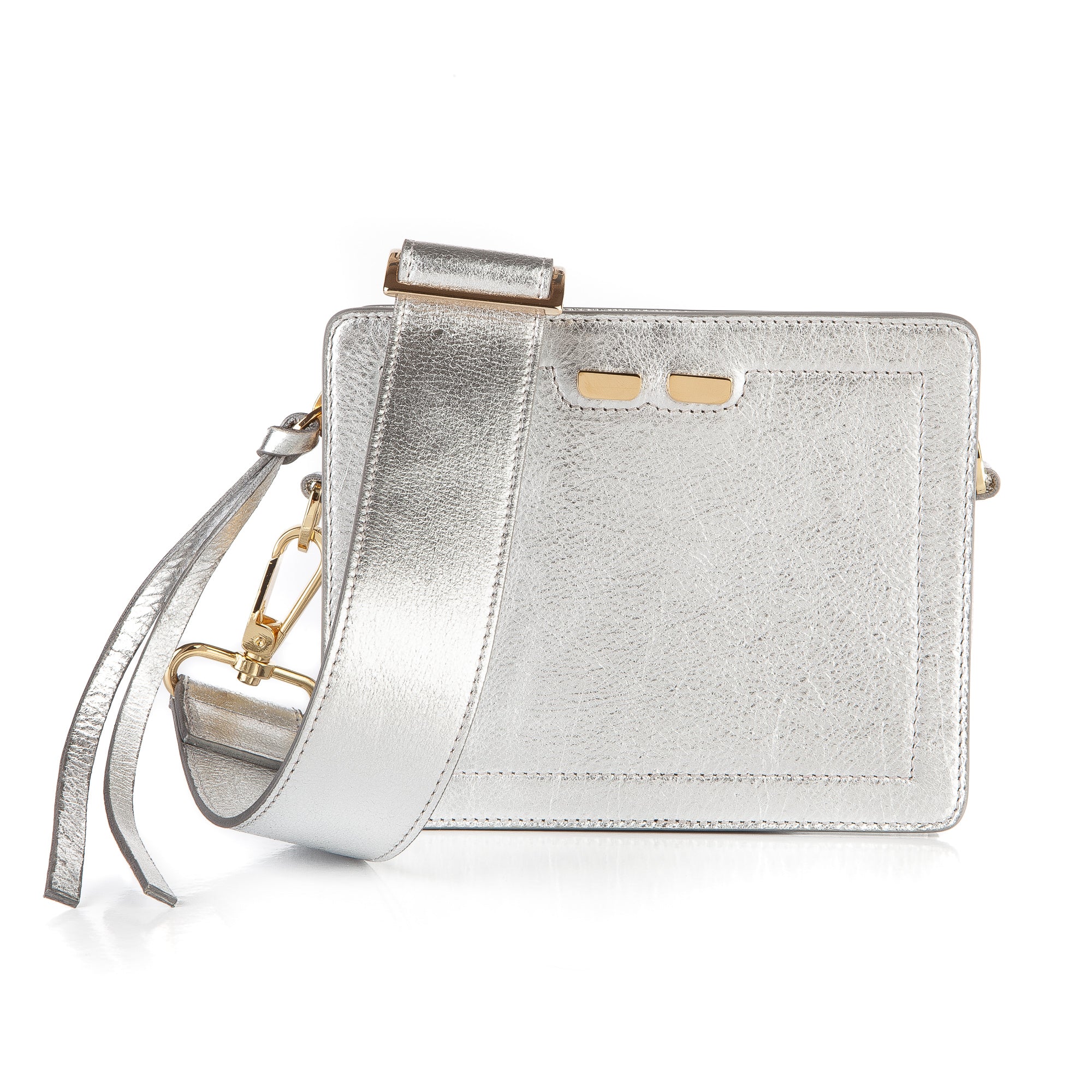 Fairfax in Metallic Silver – BENE Handbags