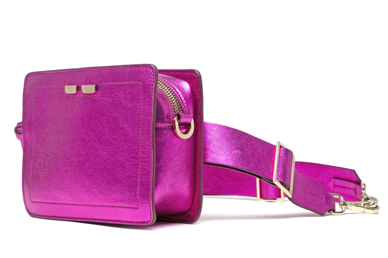 Fairfax in Metallic Pink - BENE Handbags 