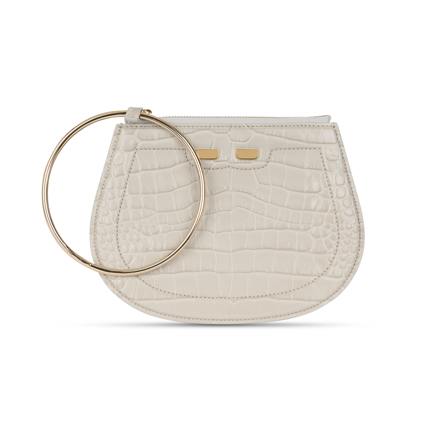 Ellie Bangle in Grey Croc