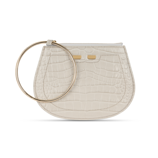 Ellie Bangle in Grey Croc