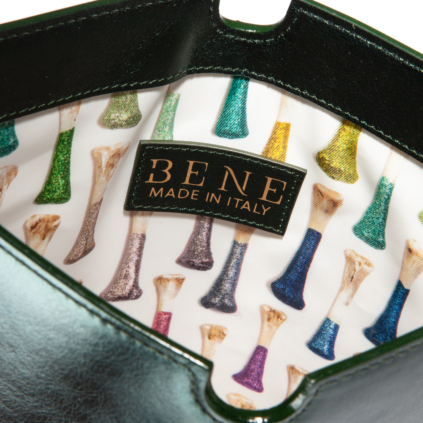 McKay Laptop Sleeve in Metallic Green