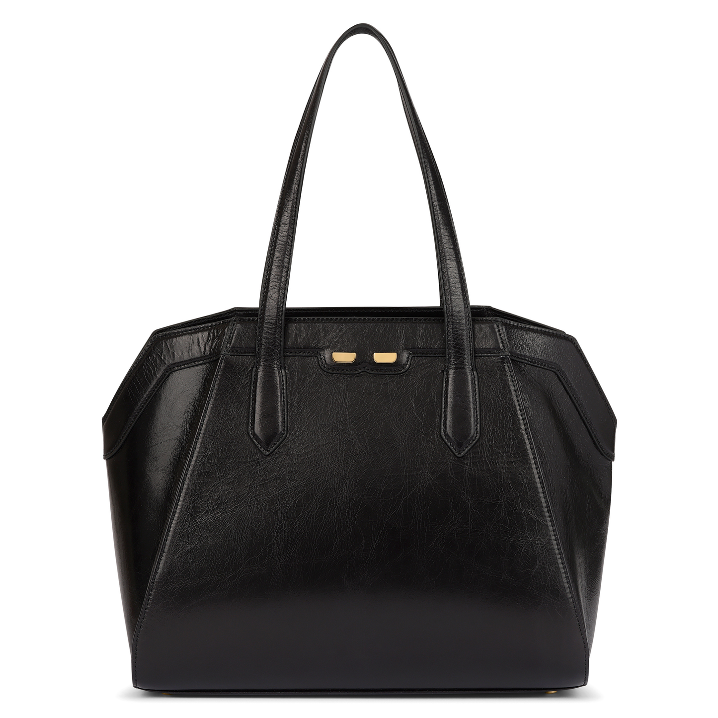 Page Tote in Black Patent