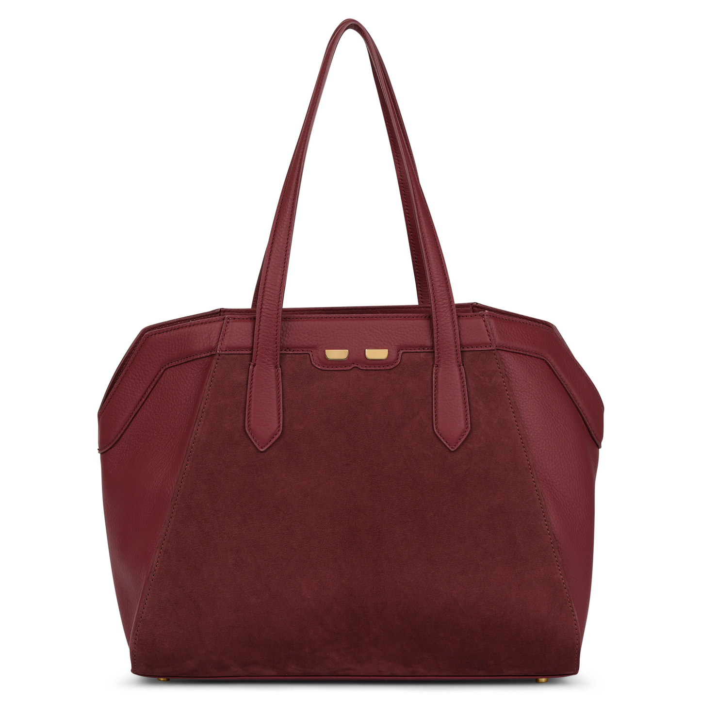 The Cortney Bishop x BENE Page Tote in Bordeaux Nubuck