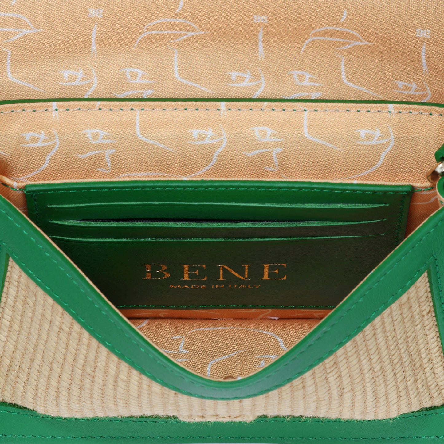 Samuel in Raffia & Green
