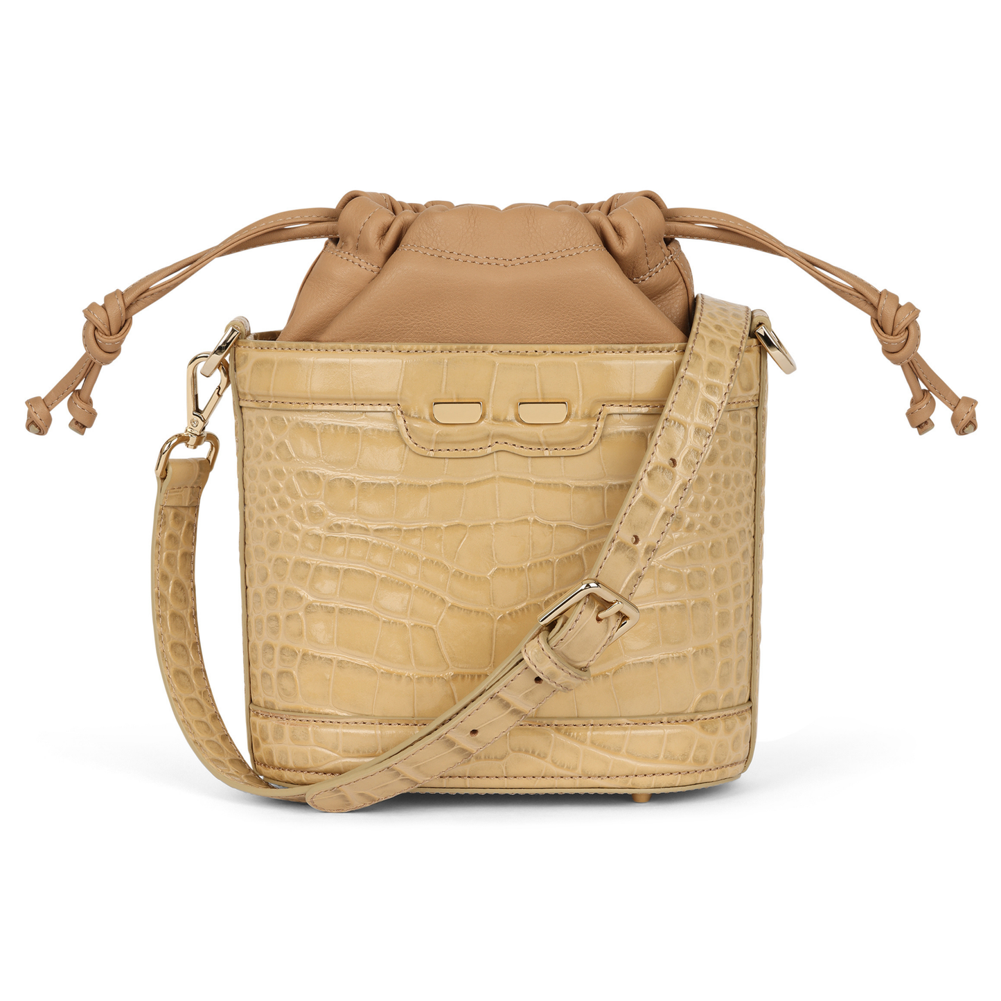 Byrd Bucket in Hazelnut Croc