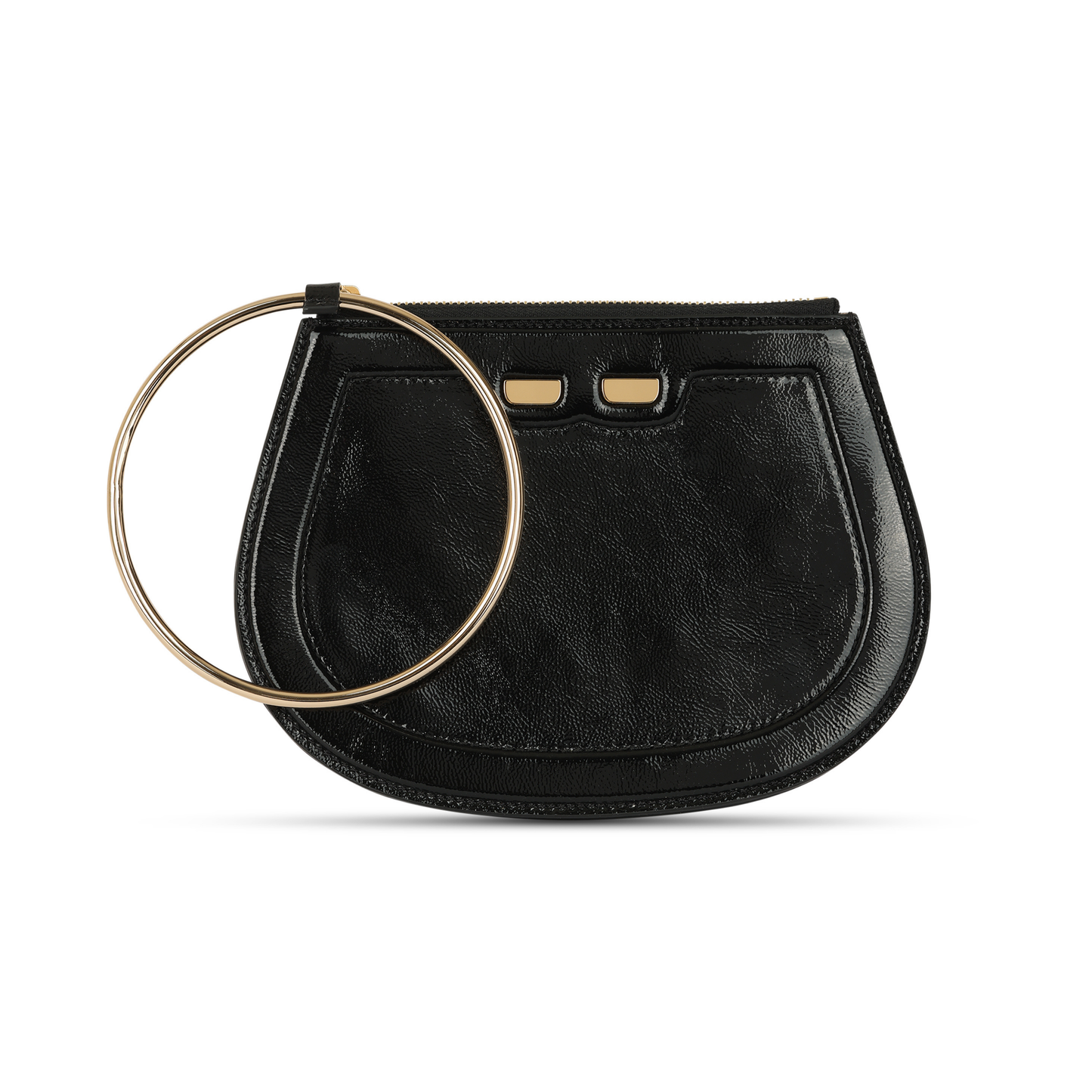 Ellie Bangle in Black Patent
