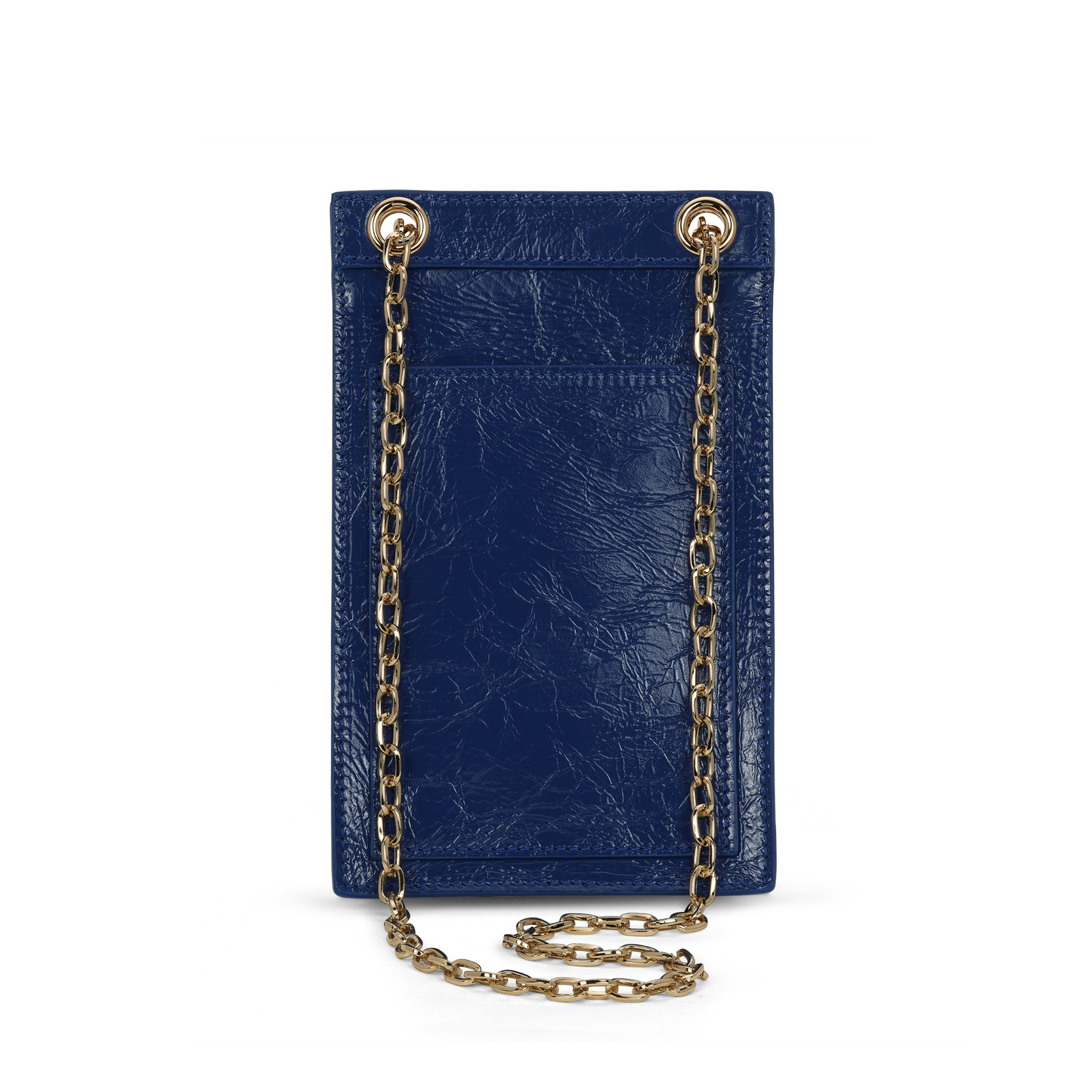 Catherine Cellphone Pouch in Navy Patent
