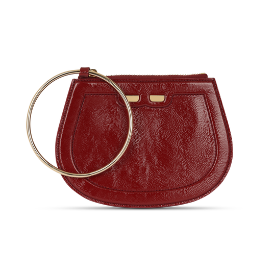Ellie Bangle in Bordeaux Patent
