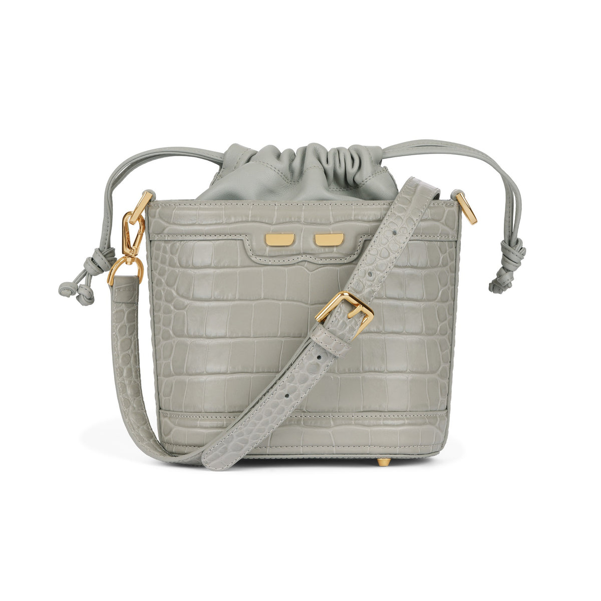 Byrd Bucket in Grey Croc
