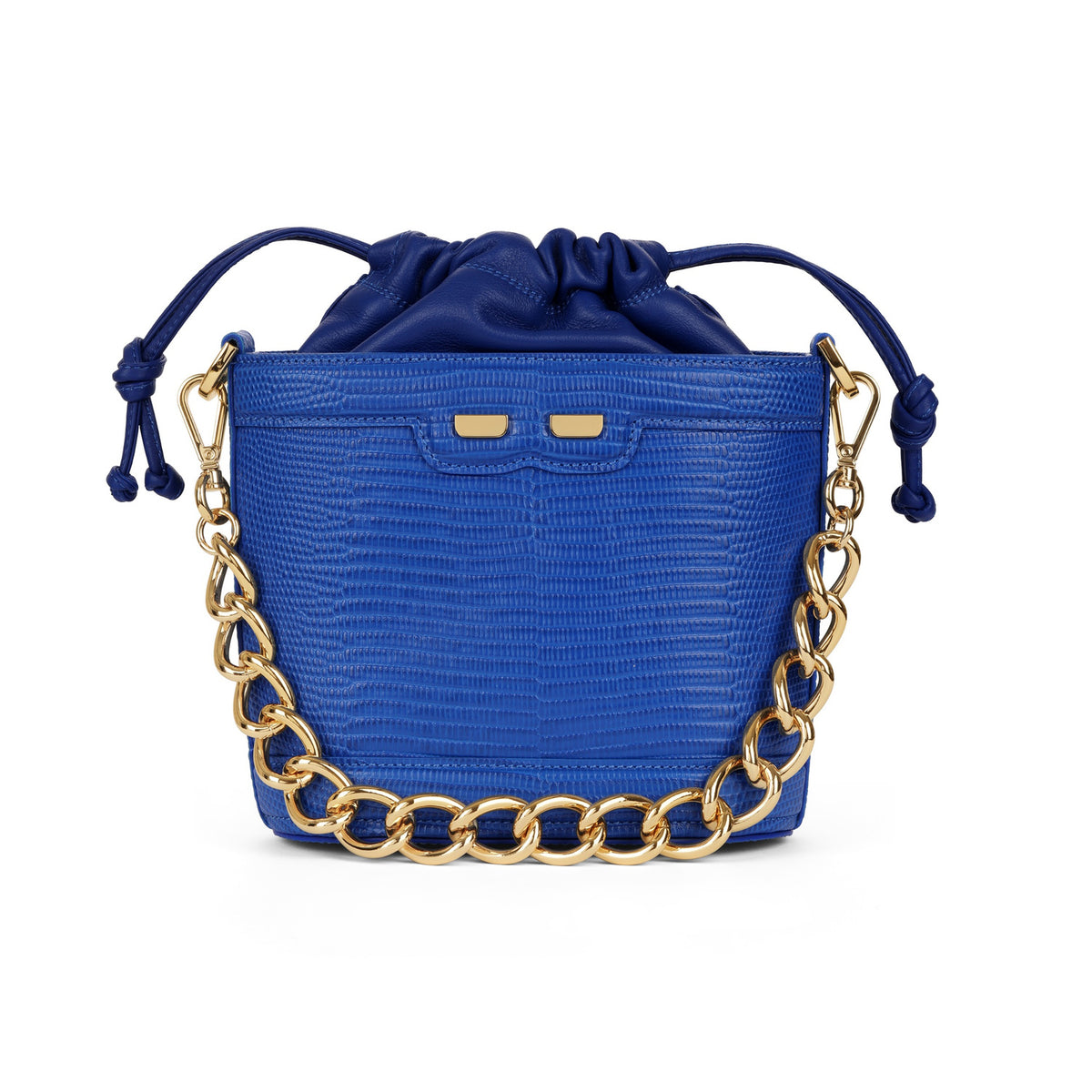 Byrd Bucket in China Blue Lizard
