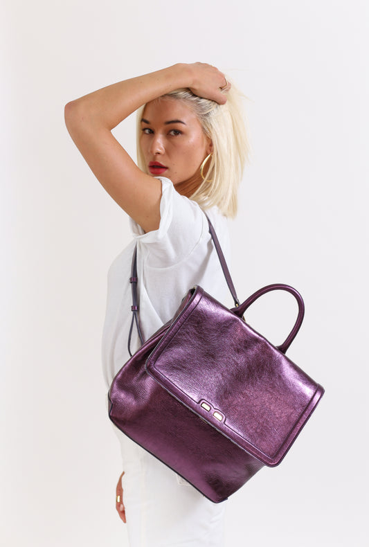 Blakemore in Metallic Plum Warehouse Sale