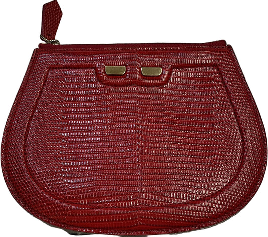 Ellie Zip Pouch Red Lizard
