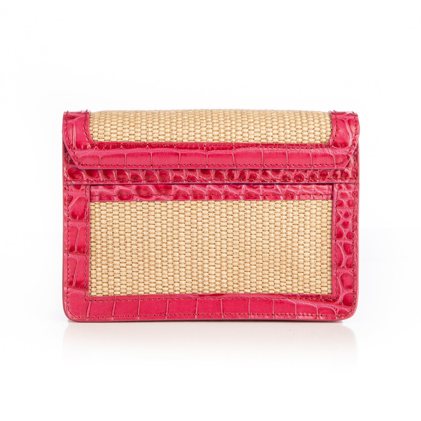 Samuel in Raffia and Fuxia Croc