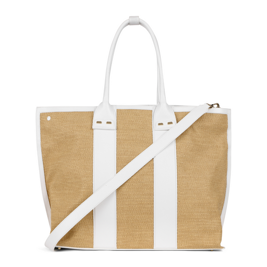 Stafford in Raffia and White