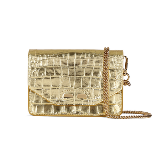 Samuel in Gold Gold Croc