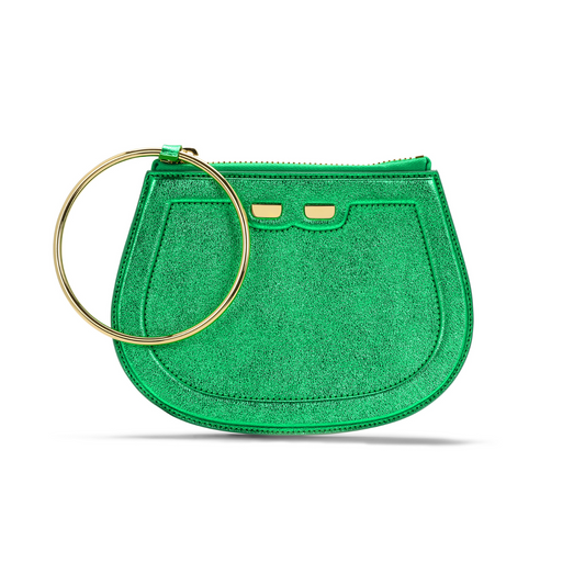 Ellie Bangle in Metallic Kelly