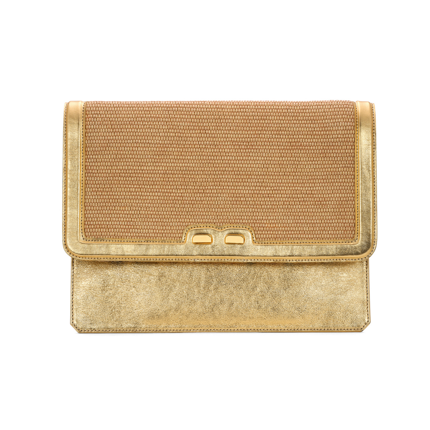 Caffery in Raffia & Metallic Gold