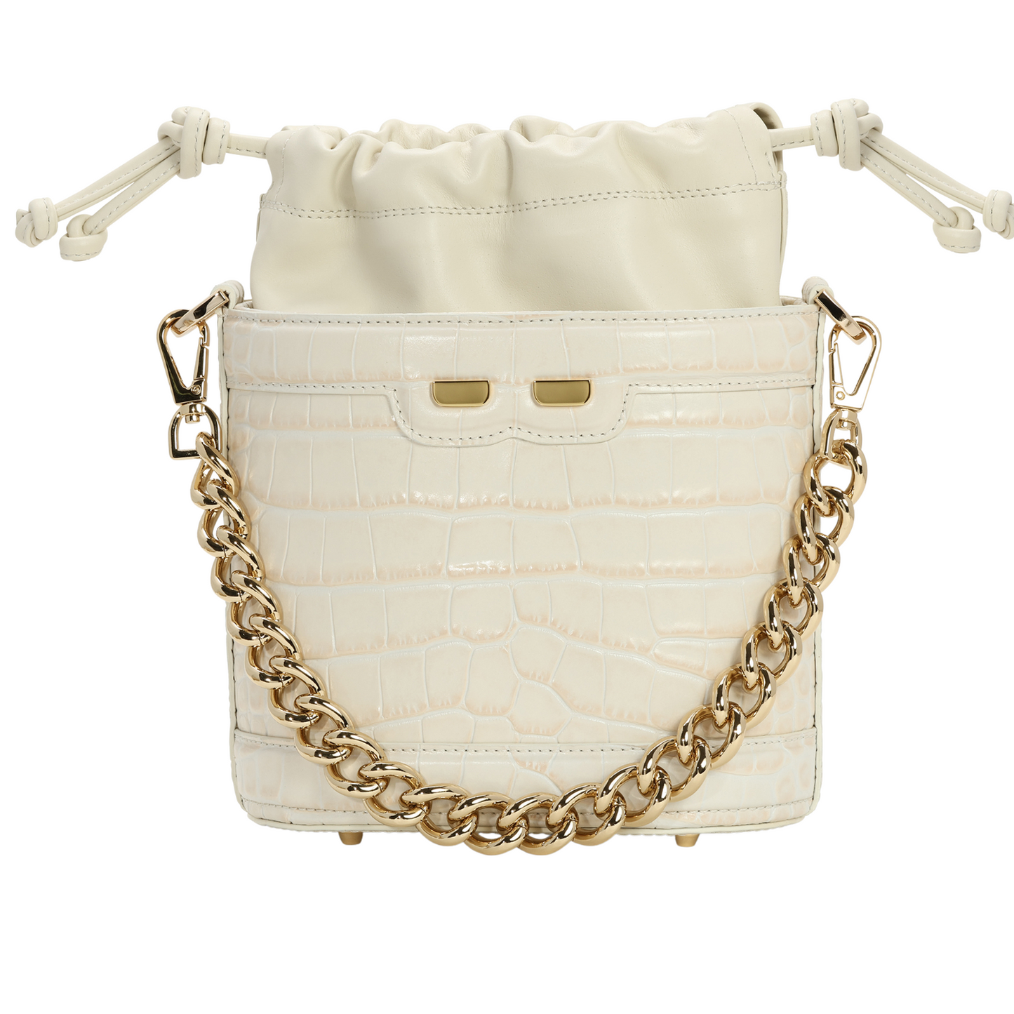Byrd Bucket in Latte Croc