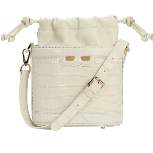 Byrd Bucket in Latte Croc