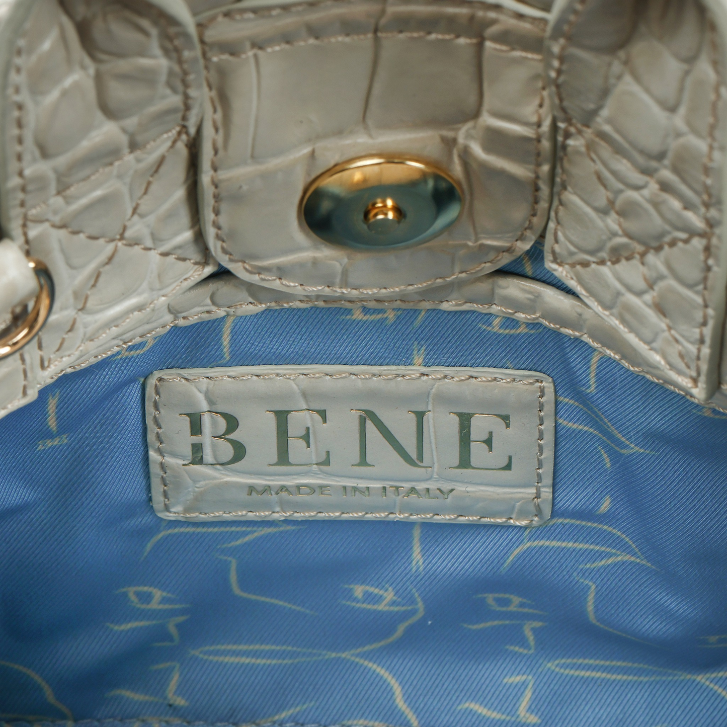 Mini Nott in Marmo Croc