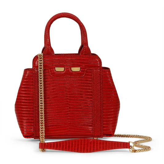 Mini Nott in Red Lizard