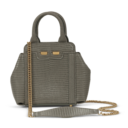 Mini Nott in Grey Lizard