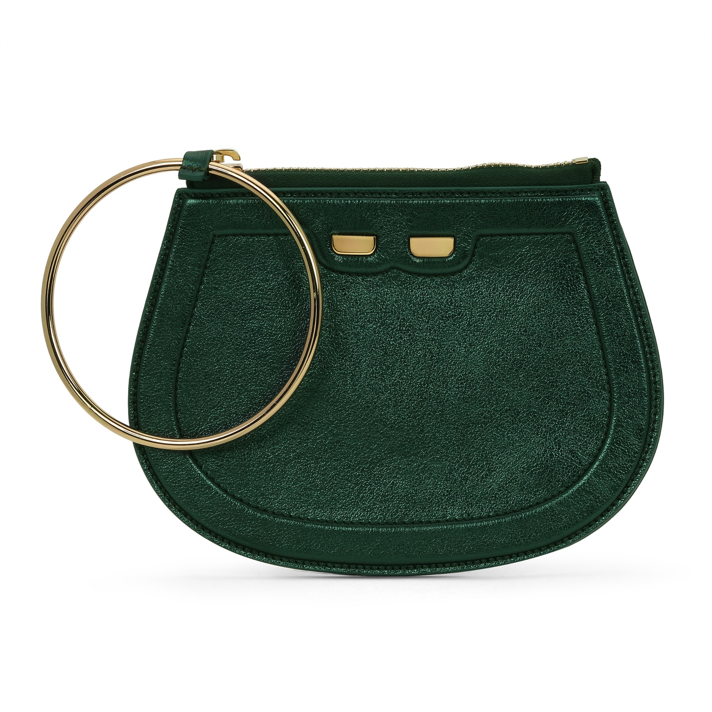 Ellie Bangle in Metallic Dark Green
