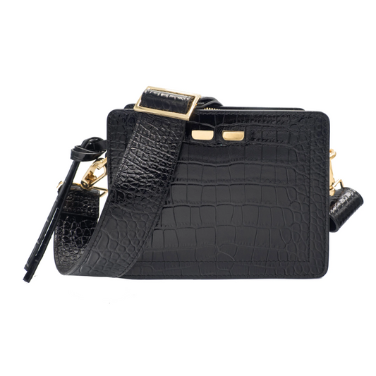 Fairfax in Black Croc Warehouse Sale