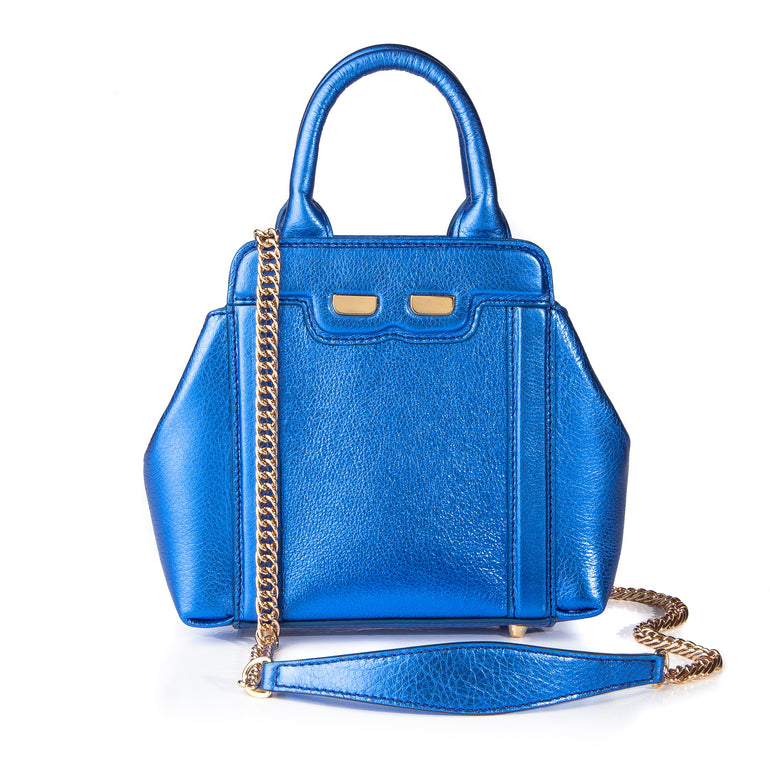 Mini Nott in Metallic Royal Blue – BENE Handbags
