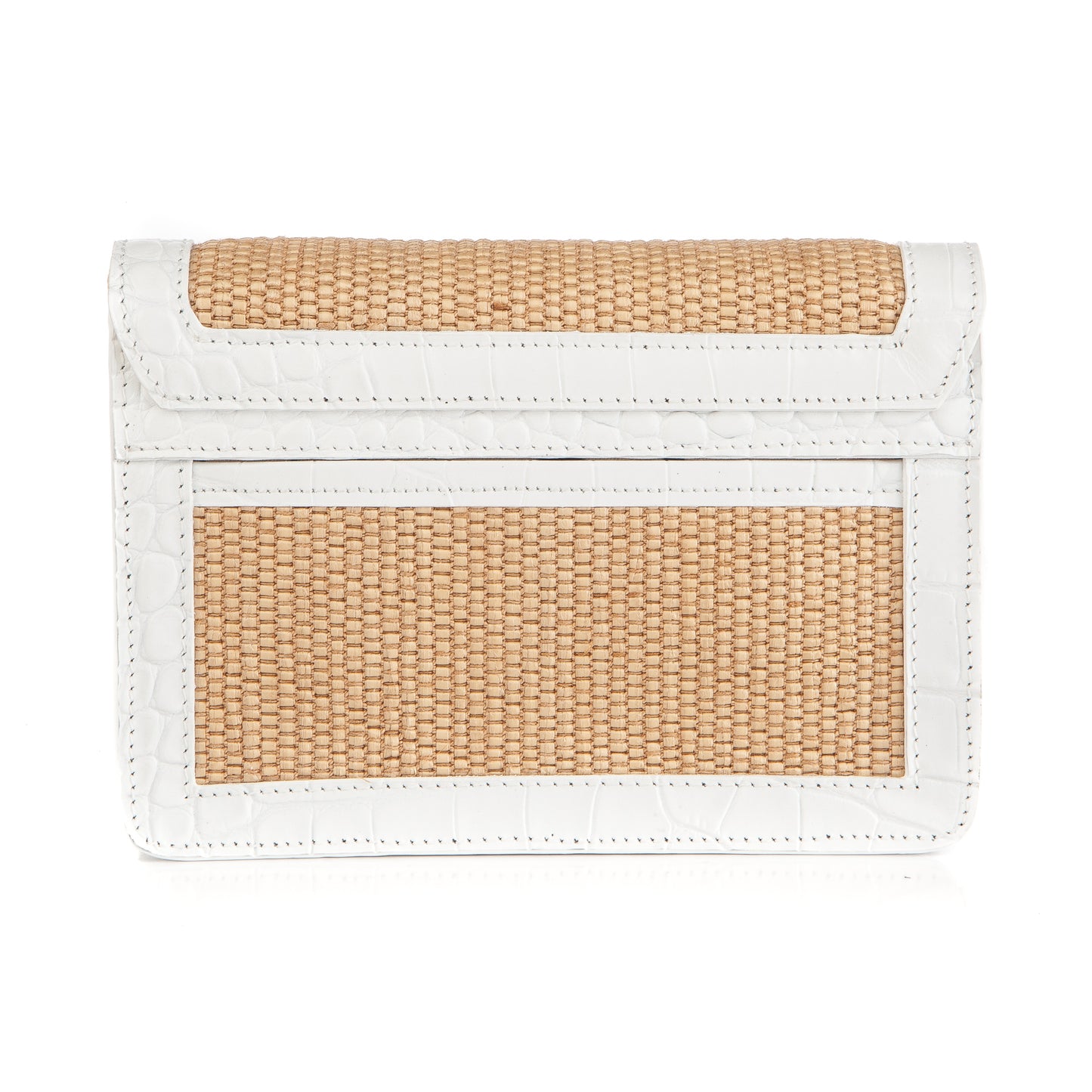 Samuel in Raffia & White Lizard