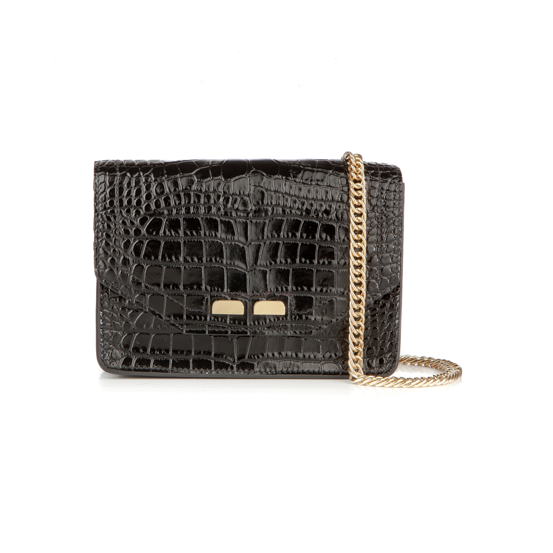 Samuel in Black Croc – BENE Handbags