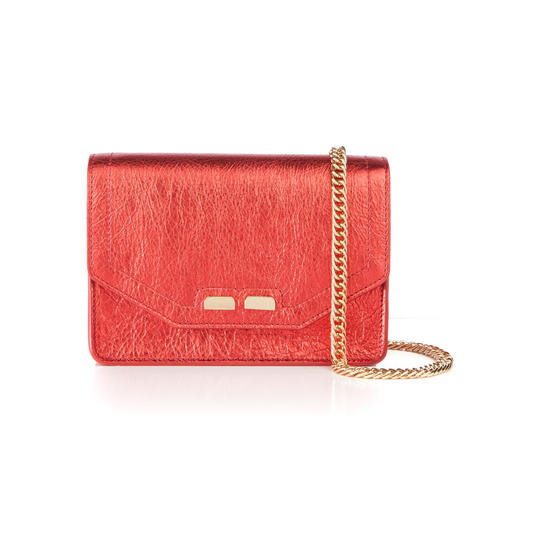 Samuel in Metallic Red