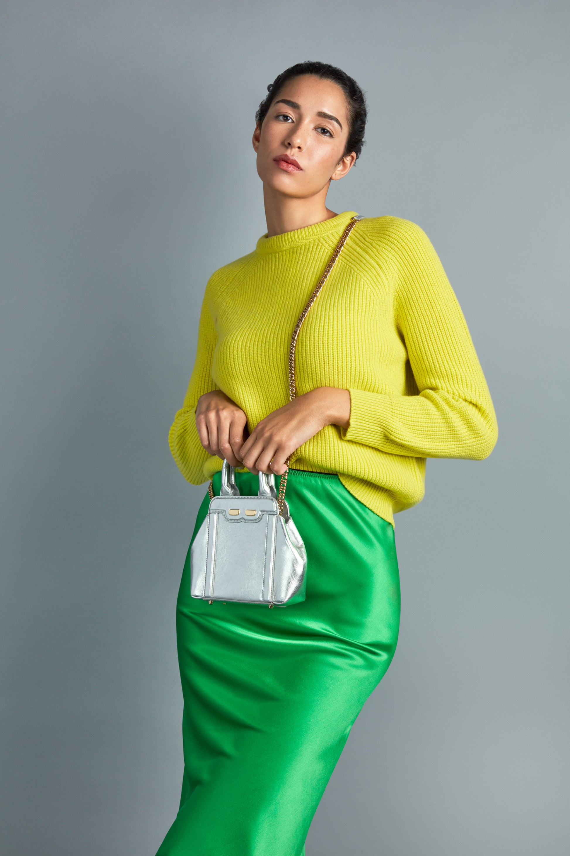 Mini Nott in Silver - BENE Handbags 