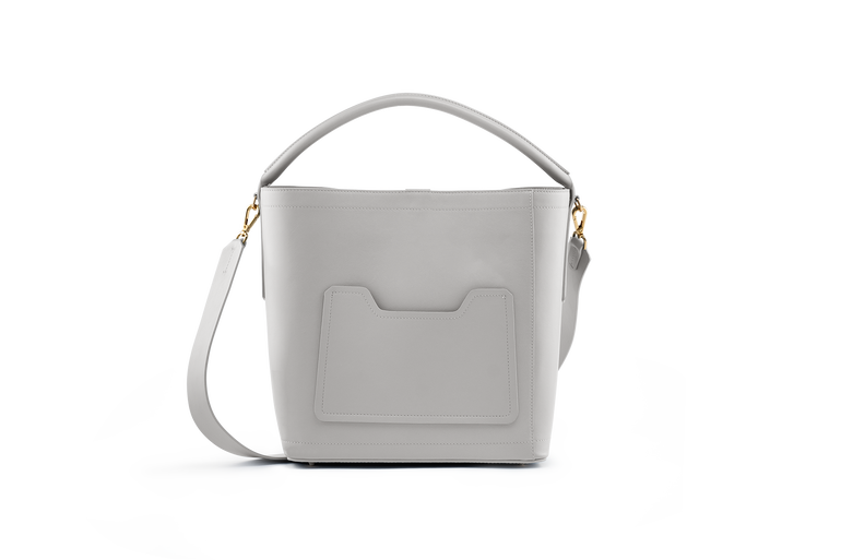 Bud Bucket in Stone - BENE Handbags 