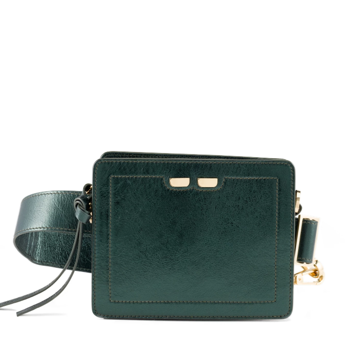 Fairfax in Metallic Green - BENE Handbags 
