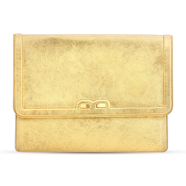 Caffery in Metallic Gold - BENE Handbags 