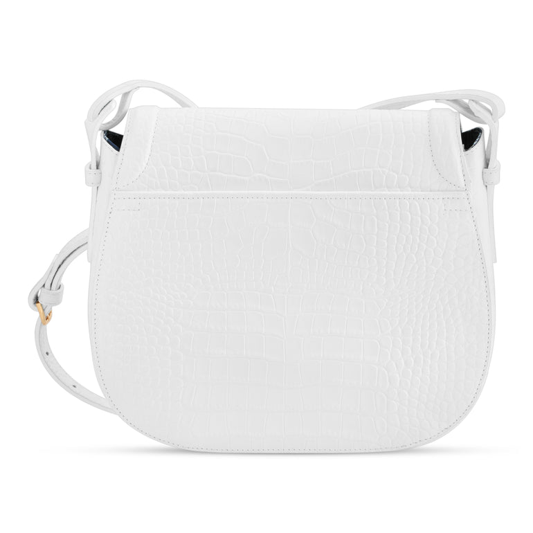 Holmes in White Gator - BENE Handbags 