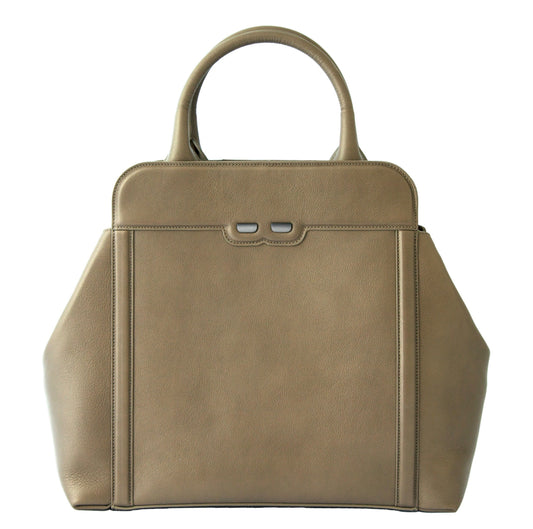 Taupe Nott Handbag - BENE Handbags 