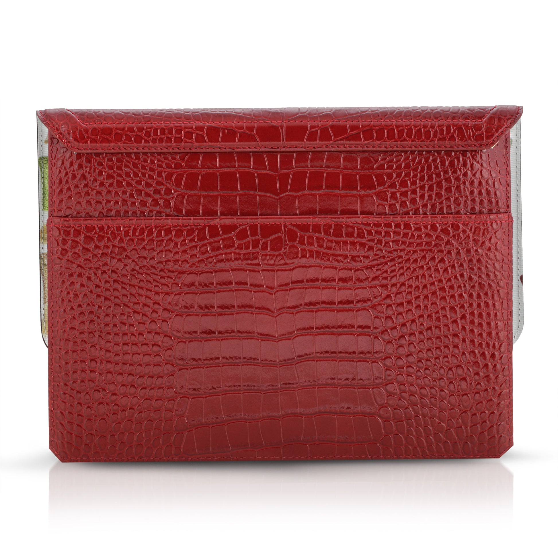 Caffery in Red Alligator Stamp - BENE Handbags 