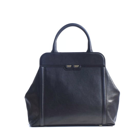 Soft Black Nott Handbag - BENE Handbags 