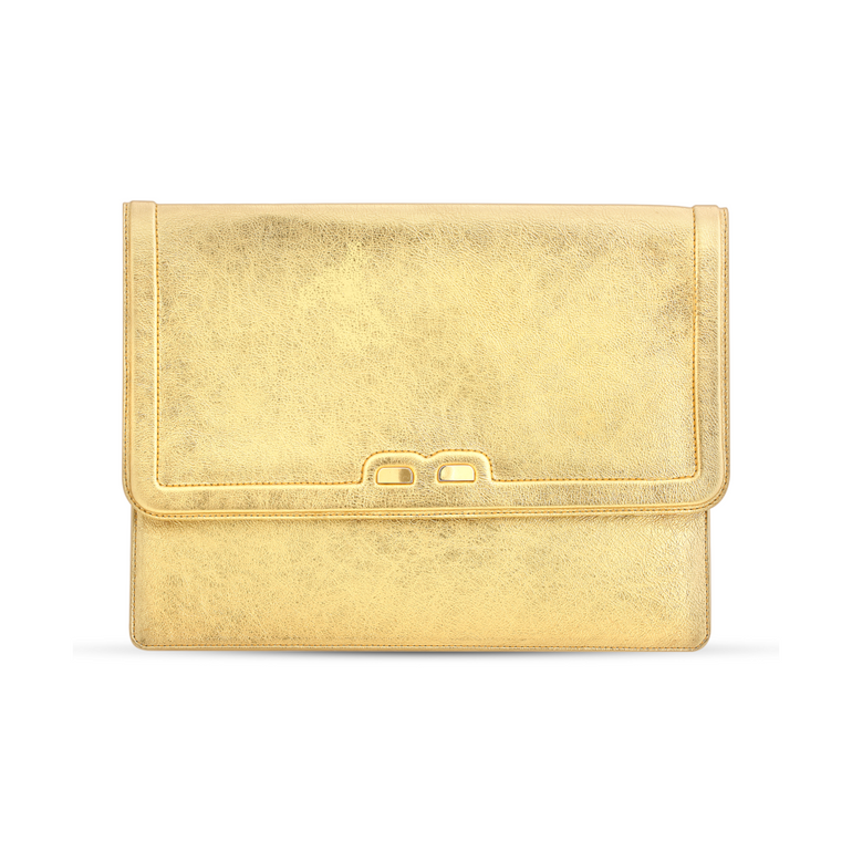 Caffery in Metallic Gold - BENE Handbags 