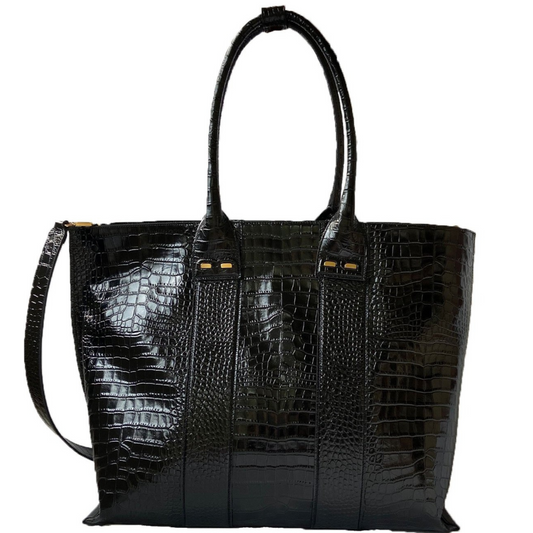 Stafford in Black Croc